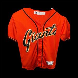 Majestic Youth Orange Giants Baseball Jersey